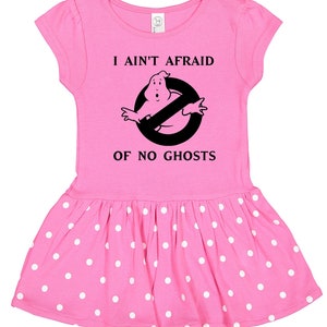 Ghostbusters &quot;&quot;Afraid of no Ghosts&quot;&quot; Baby Rib Kleid Babykleidung.&quot;