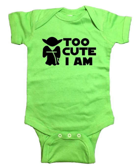 too cute i am yoda onesie