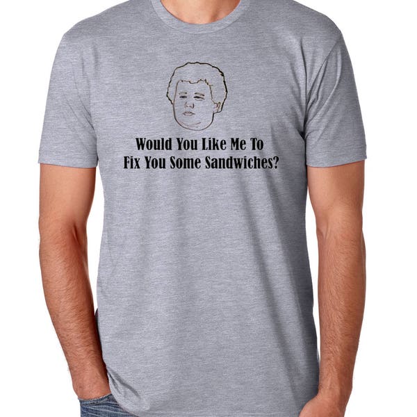 Bad Santa Thurman "Would You Like Some Sandwiches" Mens T-Shirt Tees