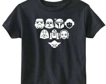 Star Wars "Characters" Toddler Shirt Tees Baby Clothes