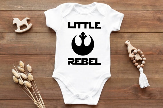 Star Wars Jedi Onesie little Rebel Bodysuit Etsy