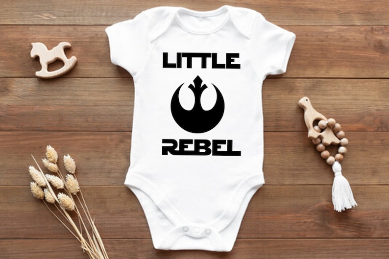 Star Wars Jedi Baby Onesie little Rebel Bodysuit Etsy