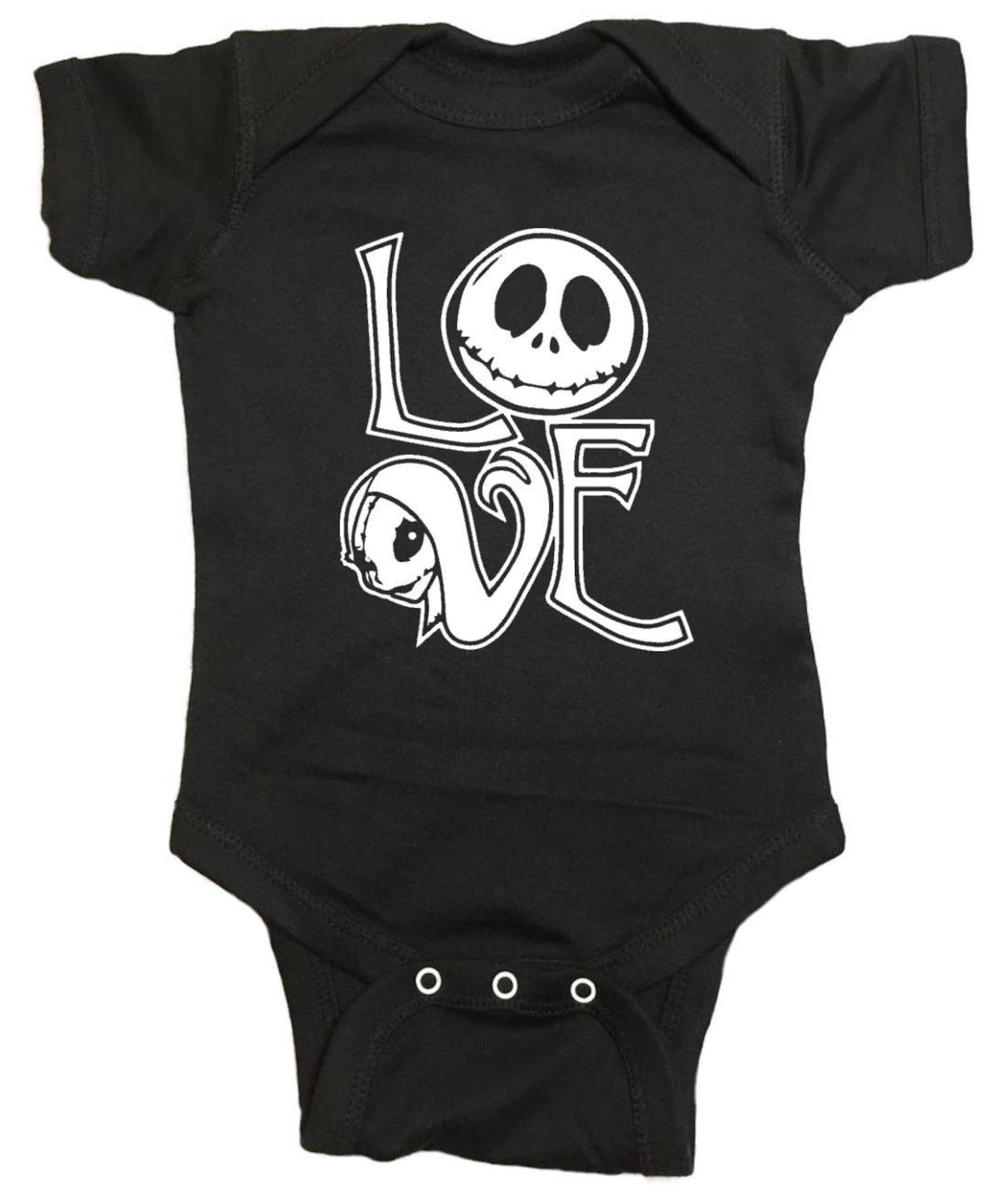 Nightmare Before Christmas Baby Onesie jack and Sally Etsy