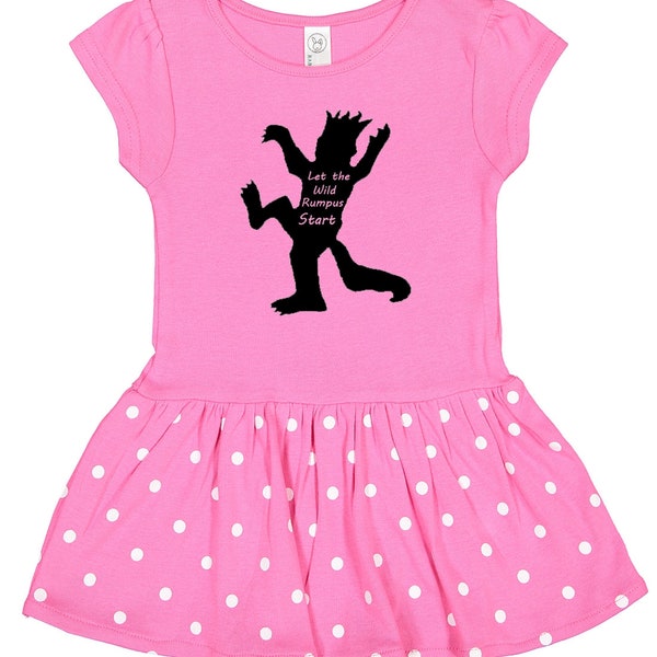 "Wo die wilden Kerle sind ""Wild Rumpus"" Baby Rib Dress Babykleidung."