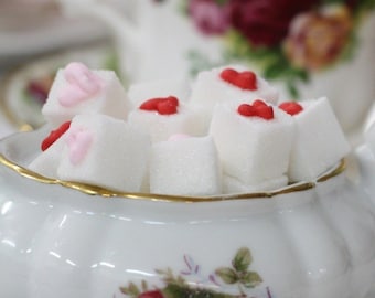Heart/Valentine Sugar Cubes/Tea Parties/Sugar