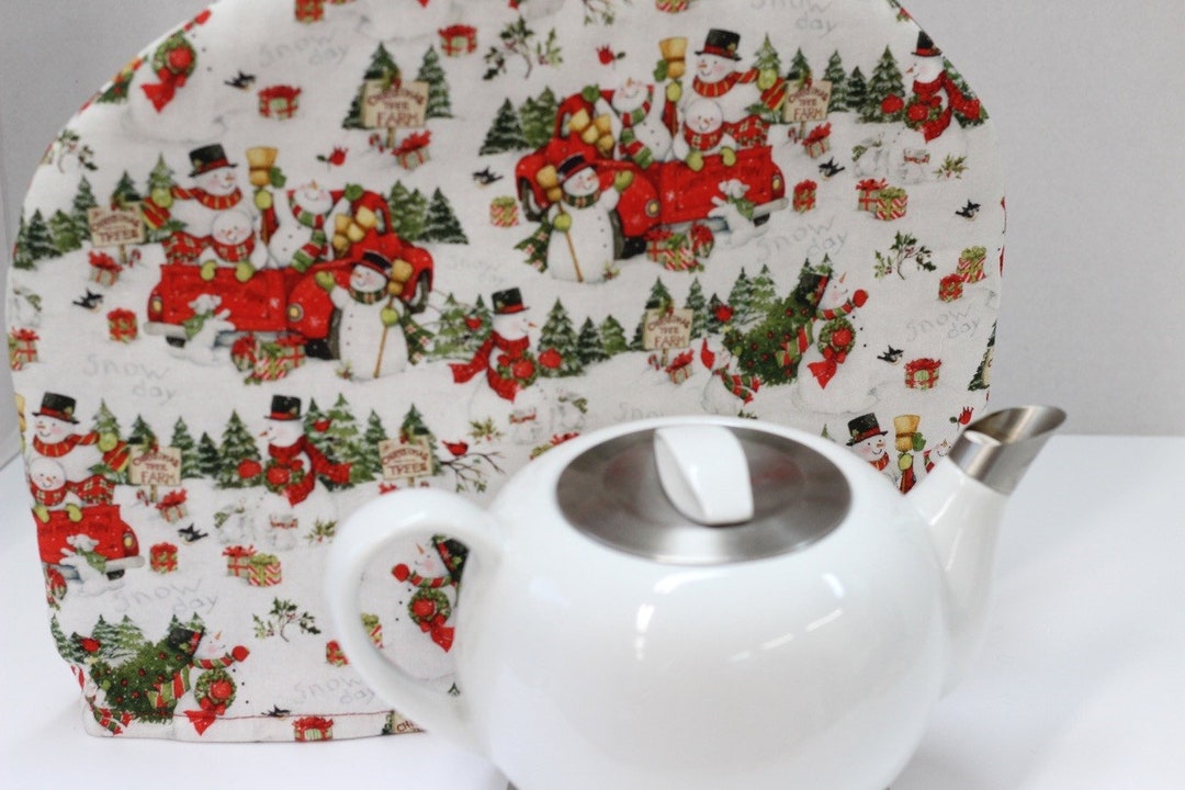 Snowman Christmas Tea Pot Cozy, Snowman Tea Pot Cozy, Winter Tea Pot Cozy, Christmas Tea Pot