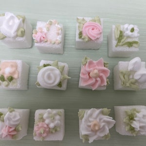 Fancy Sugar Cubes/ Tea Party/ Sugar Cubes/Tea/ Bridal Sugar Cube/ Cubes/ zdjęcie 1