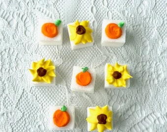 Tea Time Fall Sugar Cubes