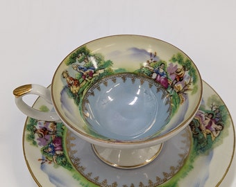 Tea Cup Del Mar Hand painted 24k