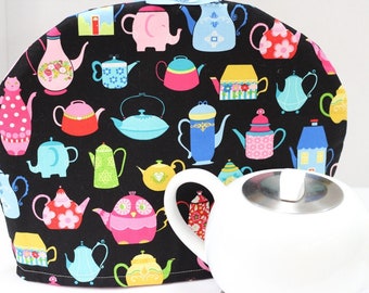 Tea Cozy, Tea pot Cozy, Tea pot themed tea cozy, Bright colored tea pot warmer for tea time