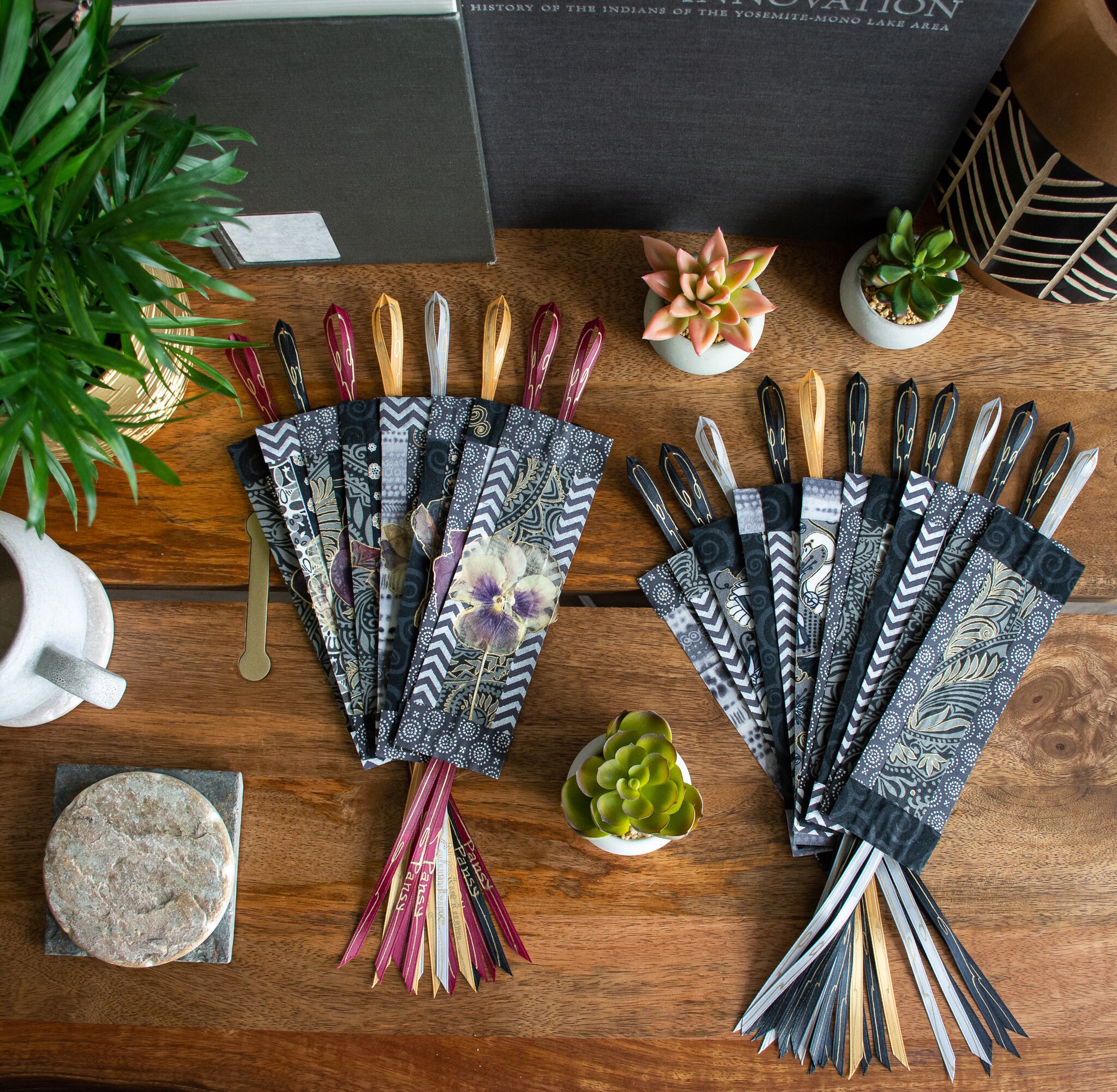 SALE Large Handmade Fabric Bookmark EARTHBOUND Collection Etsy New