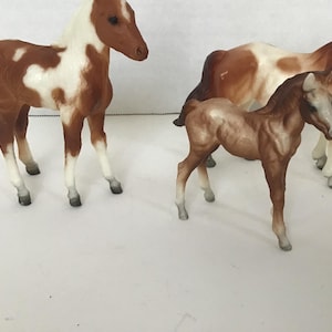 Vintage Breyer Tobiano Colored Foal Horses