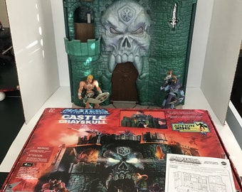 MOTU Castle Grayskull with He-man and Skeletor Action Figures