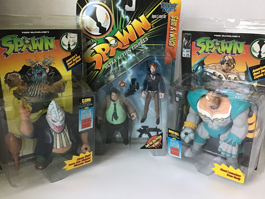 Spawn Clown Overkill Sam and Twitch Action Figures - Etsy