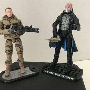 GI Joe Duke versus Cobra Commander Action Figures