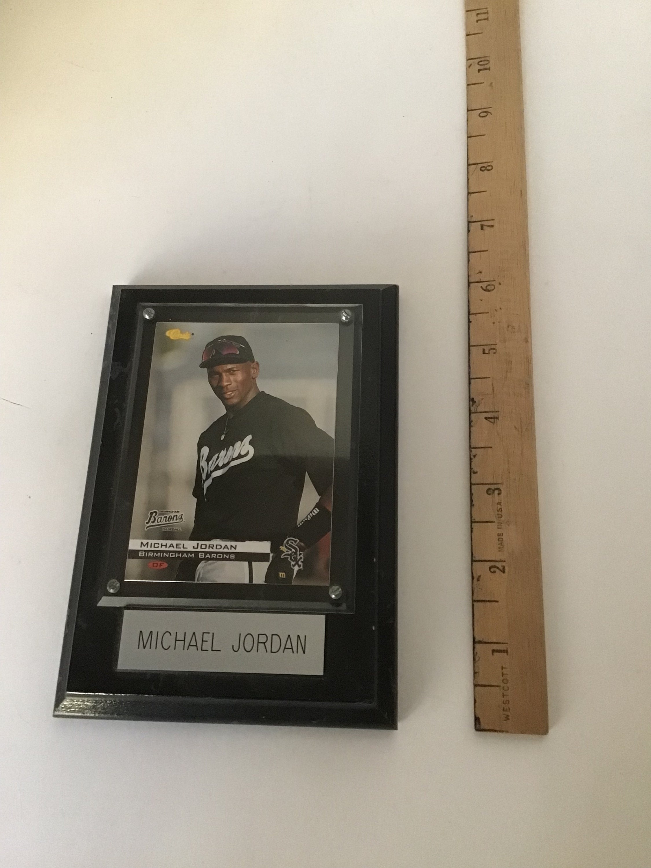 michael jordan card plaque