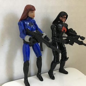 GI Joe Custom Baroness and Valkyrie Action Figures