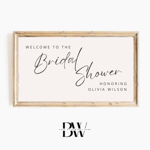 Frame TV Art | Custom Bridal Shower Frame TV Art | Bridal Shower Decor | Digital Download | Frame TV Artwork