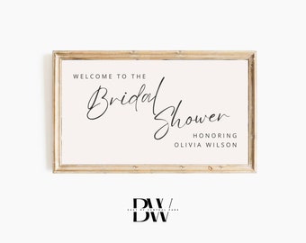 Frame TV Art | Custom Bridal Shower Frame TV Art | Bridal Shower Decor | Digital Download | Frame TV Artwork