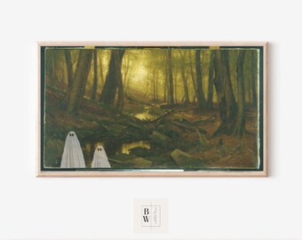 Samsung Frame TV Art | Halloween Frame TV Art | Cutie Ghost Pals | Digital Download | Art for Samsung Frame TV