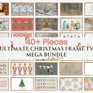 40+ Christmas Frame TV MEGA Bundle | Ultimate Christmas Frame Tv Art Set | 40+ Images | Frame TV Artwork | Tv Wallpaper