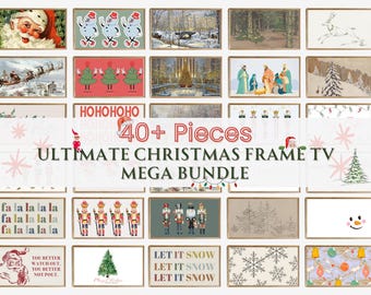 40+ Christmas Frame TV MEGA Bundle | Ultimate Christmas Frame Tv Art Set | 40+ Images | Frame TV Artwork | Tv Wallpaper