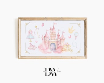 Frame TV Art | Princess Happy Birthday | Frame TV Birthday Art | Digital Download | Art for Frame TV