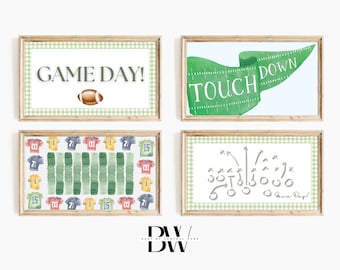 Frame TV Art Set | Football Frame TV Art | Fall Frame TV Art | Football Party | Game Day Tv Art | Frame Tv Artwork