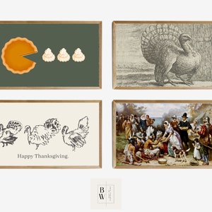 Frame TV Art | Thanksgiving Frame TV Art | Happy Thanksgiving Frame |  TV Art | Digital Download