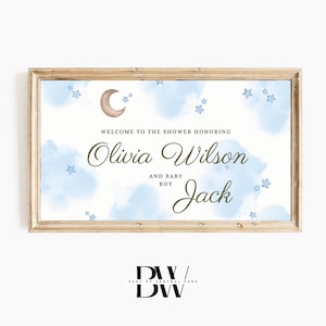 Frame TV Art | Custom Baby Shower Frame TV Art | Baby Shower, Boy | Digital Download | Art for Frame TV