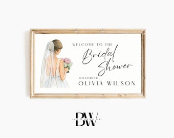 Frame TV Art | Custom Bridal Shower Frame TV Art | Bridal Shower, Honoring the Bride | Digital Download | Frame TV Artwork
