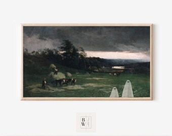 Samsung Frame TV Art | Halloween Frame TV Art | Cute Ghost Pals | Digital Download | Art for Samsung Frame TV