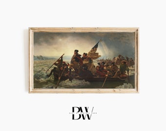 Frame TV | Washington Crossing The Delaware | 4th of July | Modern Traditional | Independence | Rustic | Memorial Day | Labor Day