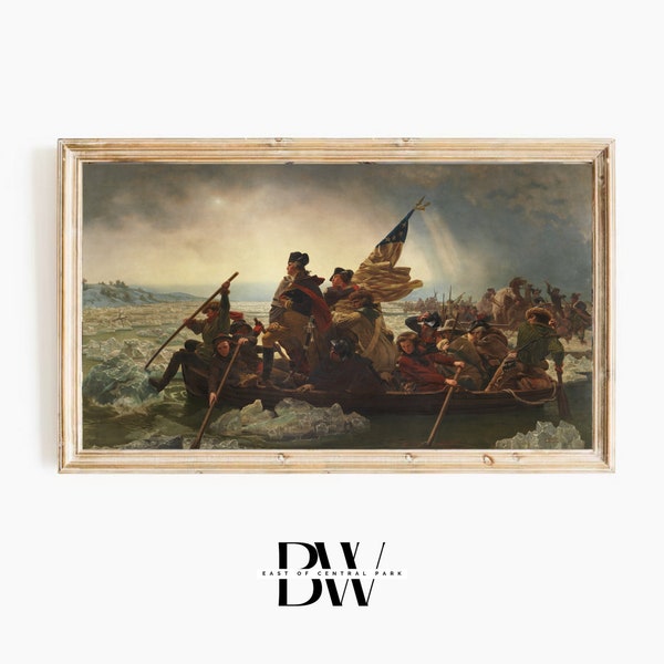 Frame TV | Washington Crossing The Delaware | 4th of July | Modern Traditional | Independence | Rustic | Memorial Day | Labor Day
