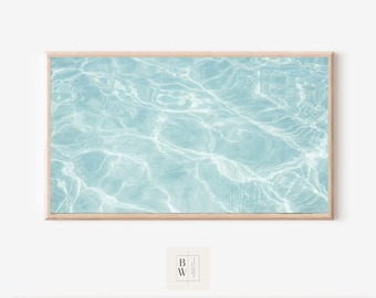 Samsung Frame TV Art | Summer Pool Reflection, Clear Water | Coastal Art, Frame TV | Digital Download | Art for Samsung Frame TV