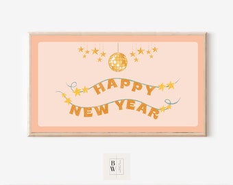 Frame TV Art | New Year's Art | nye 2026, nye samsung tv | Happy New Year Frame TV Art | Happy 2026 | Frame Tv Frames