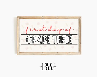 Frame TV Art | Back to School | Custom First Day of School Sign | School Frame TV Art | Back to School Frame Tv Art | Art for Frame TV