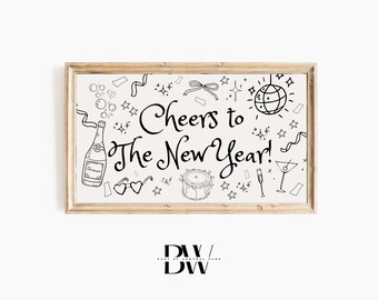 Frame TV Art | New Year's Art | nye 2026, nye samsung tv | Happy New Year Frame TV Art | Happy 2026 | Frame Tv Frames