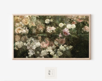 Frame TV Art | Vintage Painting | Vintage Flower |  TV Art | Digital Download | Art for Frame TV