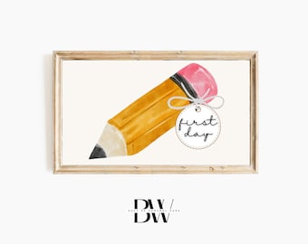 Frame TV Art | Back to School | First Day of School | School Frame TV Art | Back to School Frame Tv Art | Art for Frame TV