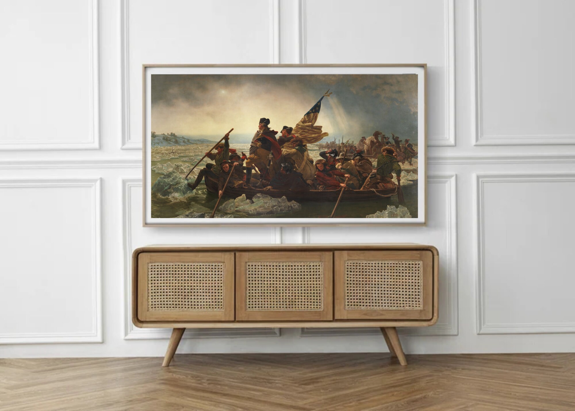 Frame TV | Washington Crossing the Delaware | 4th of July | Modern ...