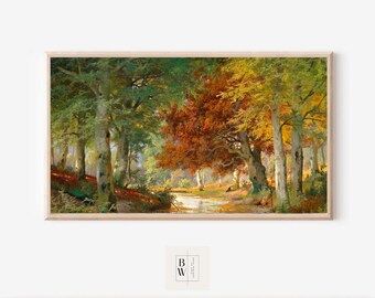 Frame TV Art | Autumn, Fall | Vintage Autumn Forrest |  TV Art | Digital Download | Art for Frame TV