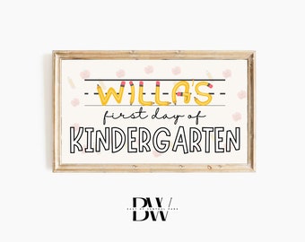 Frame TV Art | Back to School | Custom First Day of School Sign | School Frame TV Art | Back to School Frame Tv Art | Art for Frame TV