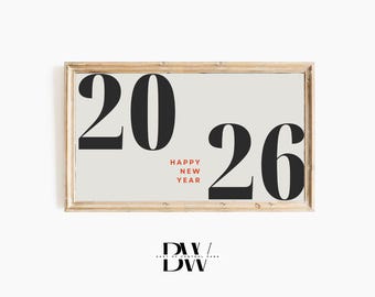 Frame TV Art | New Year's Art | nye 2026, nye samsung tv | Happy New Year Frame TV Art | Happy 2026 | Frame Tv Frames