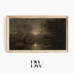 Frame TV Art | Halloween Art | Spooky Woods |  TV Art | Digital Download | Art for  Frame TV