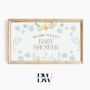 Frame TV Art | Custom Baby Shower Art | Frame TV Baby Shower | Digital Download | Art for Frame TV