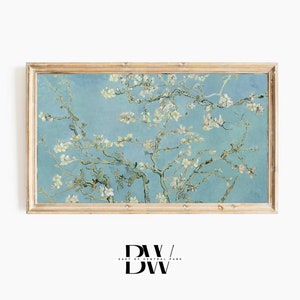 Samsung Frame TV Art | Blossoms of an Almond Tree | Vintage Frame TV Art | Vintage Art | Digital Download | Art for Samsung Frame TV