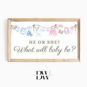 Frame TV Art | Baby Shower Frame TV Art | Baby Shower | Gender Reveal | Digital Download | Art for Frame TV