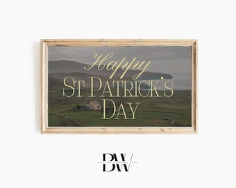 Frame TV Art | St. Patrick's Day Frame TV Art | Irish Countryside | Happy St. Patrick's Day | Frame TV Artwork | Tv Wallpaper