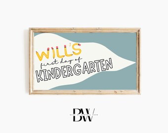 Frame TV Art | Back to School | Custom First Day of School Sign | School Frame TV Art | Back to School Frame Tv Art | Art for Frame TV